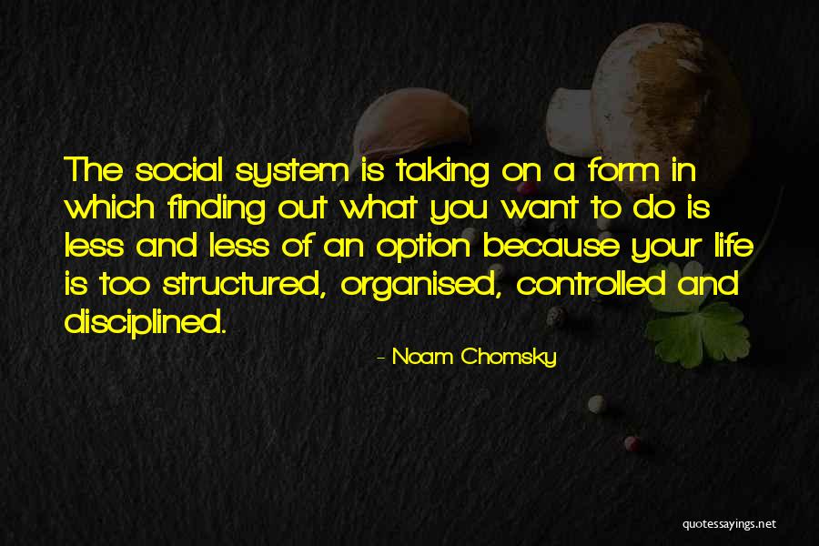 Life Organised Quotes By Noam Chomsky Life Organised Quotes By Noam Chomsky