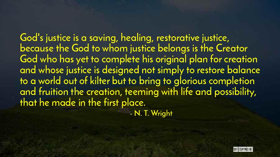 Life Out Of Balance Quotes By N. T. Wright