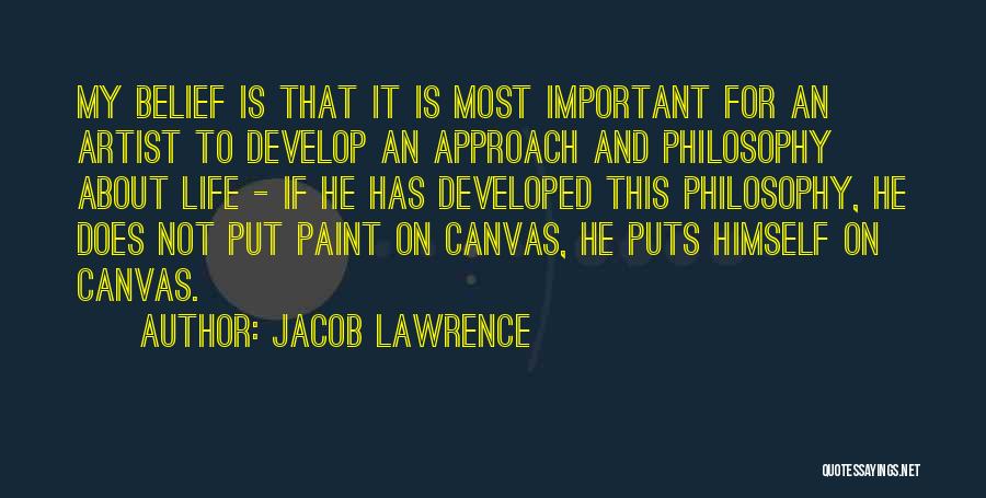 Life Paint Quotes By Jacob Lawrence