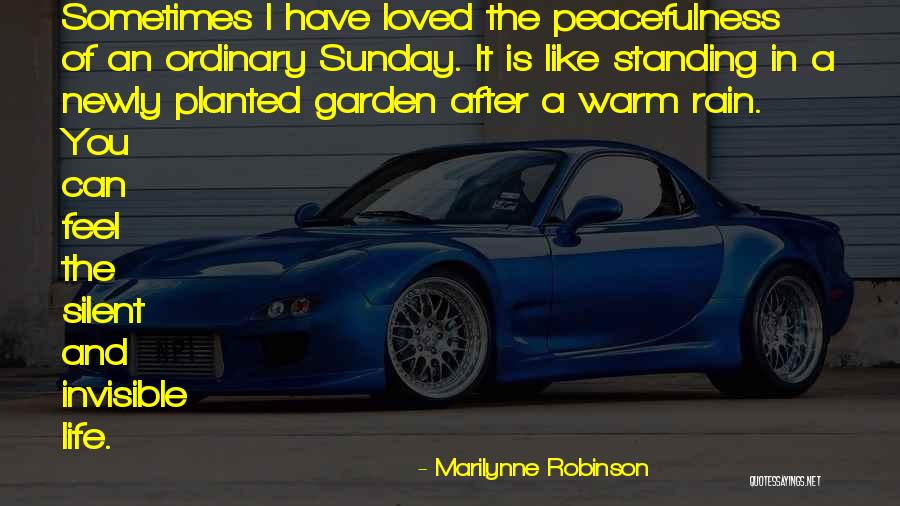 Life Peacefulness Quotes By Marilynne Robinson Life Peacefulness Quotes By Marilynne Robinson