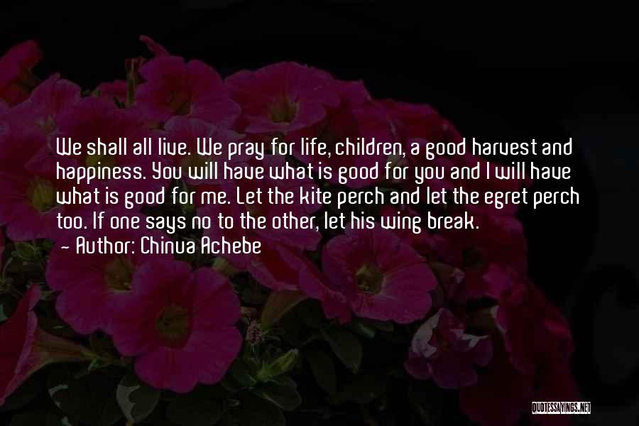 Life Pray Quotes By Chinua Achebe