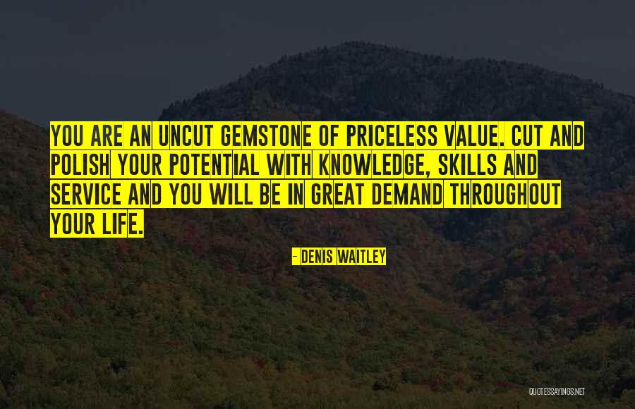 Life Priceless Quotes By Denis Waitley