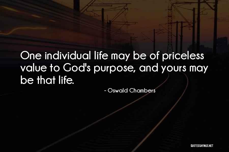 Life Priceless Quotes By Oswald Chambers