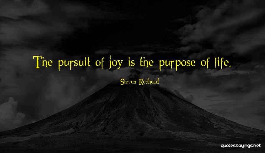 Life Pursuit Of Happiness Quotes By Steven Redhead