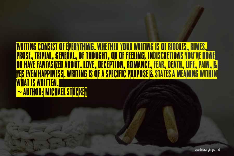 Life Recipes Quotes By Michael Stuckey