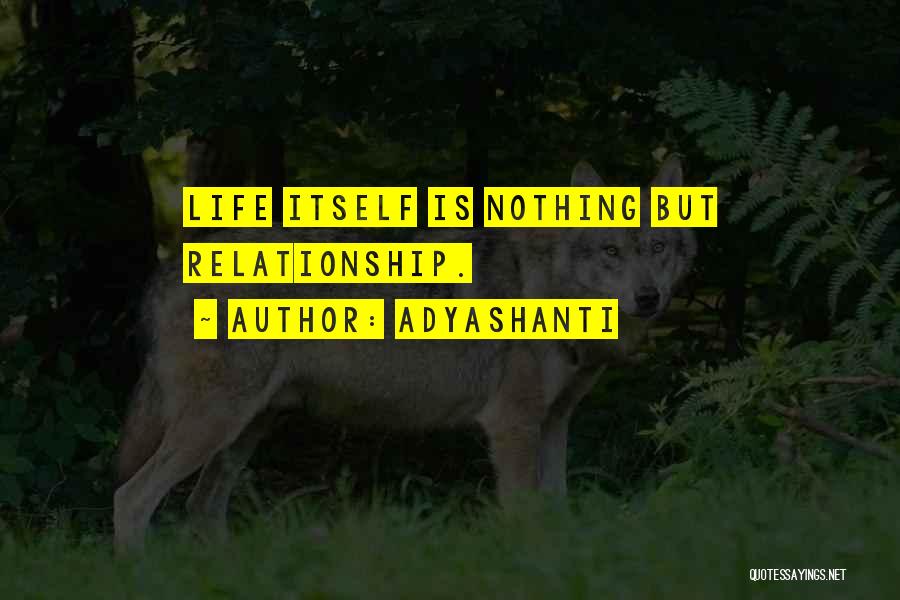 Life Relationship Quotes By Adyashanti