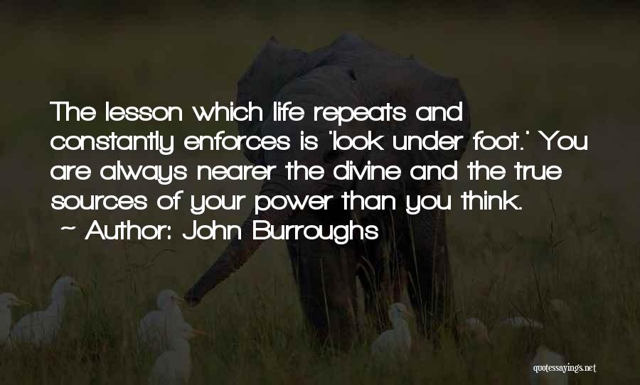 Life Repeats Itself Quotes By John Burroughs