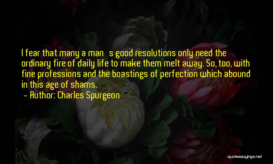 Life Resolutions Quotes By Charles Spurgeon