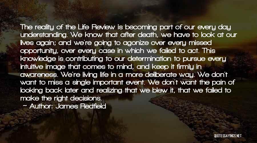 Life Review Quotes By James Redfield
