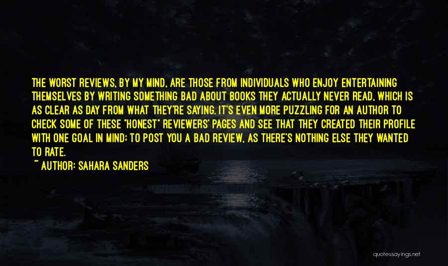 Life Review Quotes By Sahara Sanders