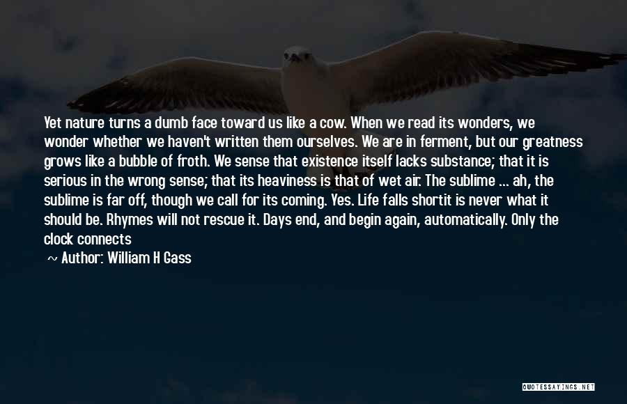 Life Rhymes Quotes By William H Gass