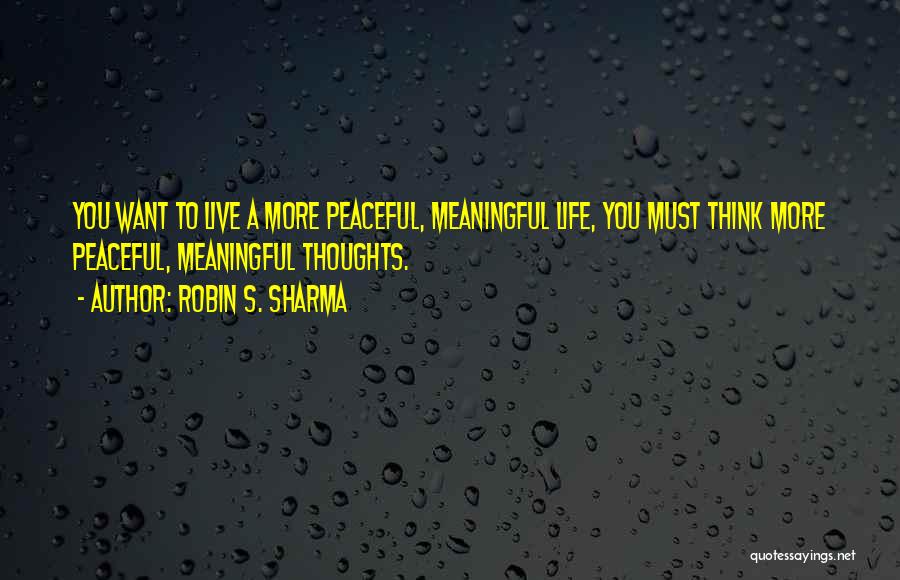 Life Robin Sharma Quotes By Robin S. Sharma