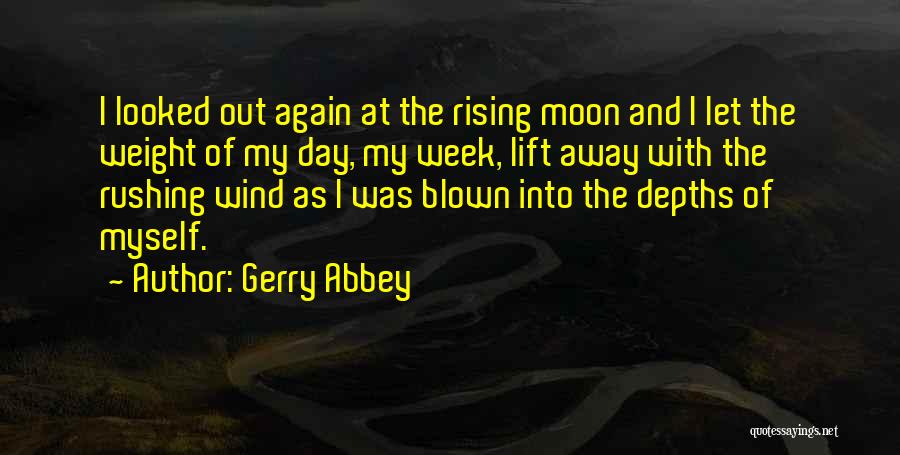 Life Rushing Quotes By Gerry Abbey