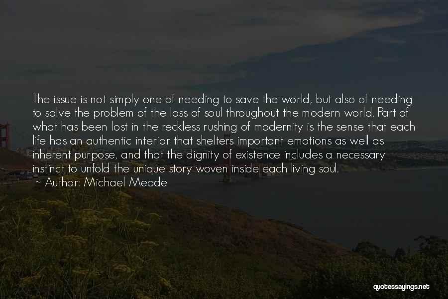 Life Rushing Quotes By Michael Meade