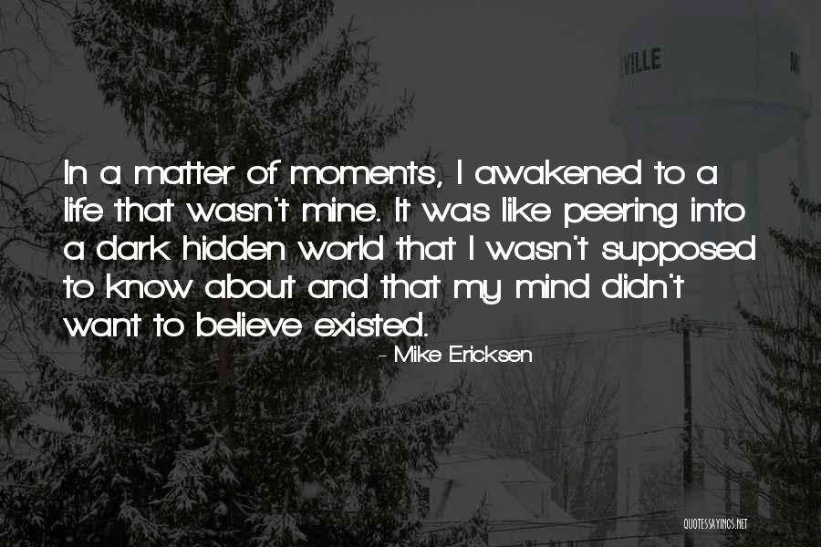 Life Sad Moments Quotes By Mike Ericksen