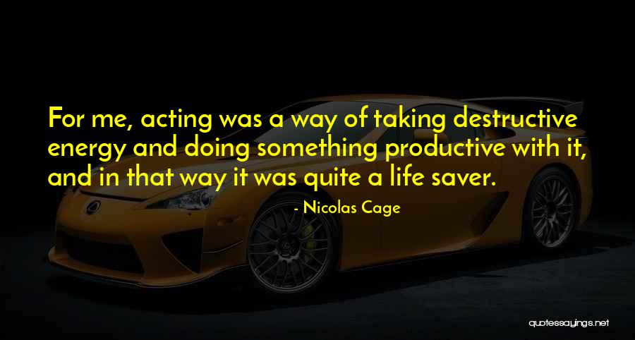 Life Saver Quotes By Nicolas Cage Life Saver Quotes By Nicolas Cage