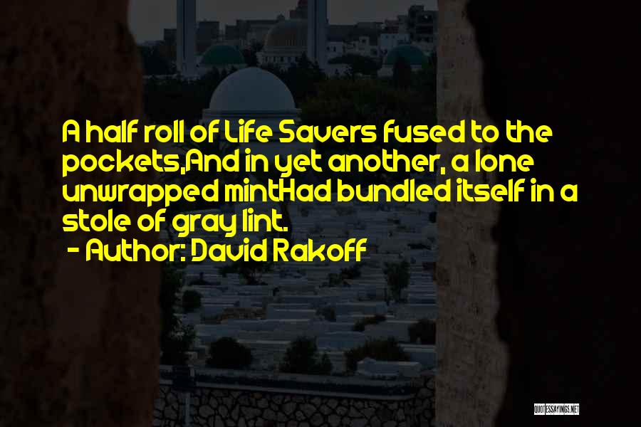 Life Savers Quotes By David Rakoff