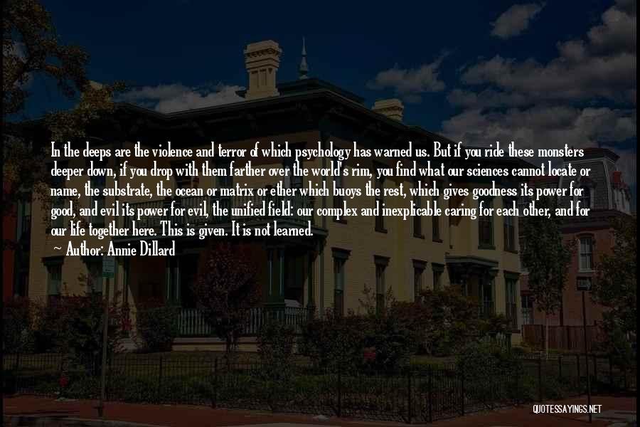 Life Sciences Quotes By Annie Dillard