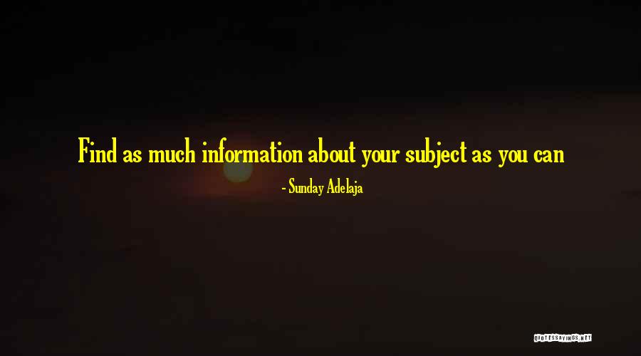 Life Search Quotes By Sunday Adelaja