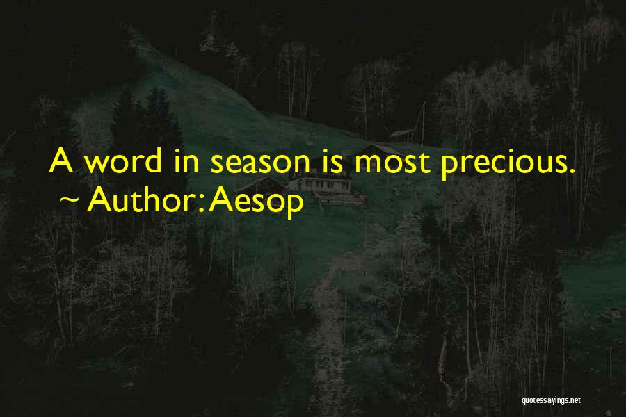 Life Seasons Quotes By Aesop