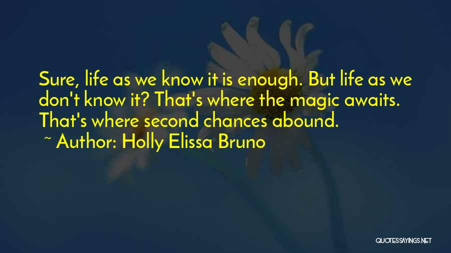 Life Second Chances Quotes By Holly Elissa Bruno