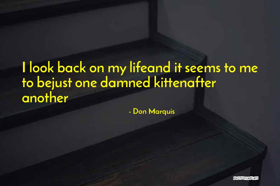 Life Seems Quotes By Don Marquis Life Seems Quotes By Don Marquis