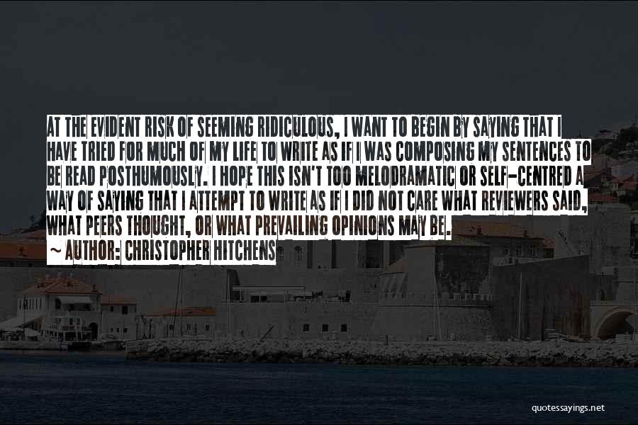 Life Sentences Quotes By Christopher Hitchens