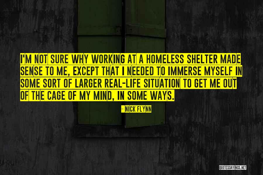 Life Shelter Quotes By Nick Flynn