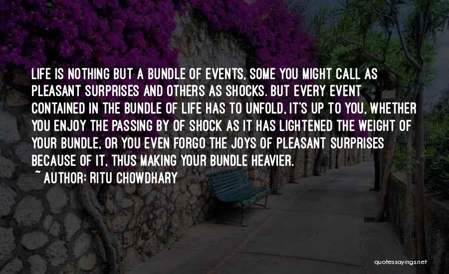 Life Shocks Quotes By Ritu Chowdhary