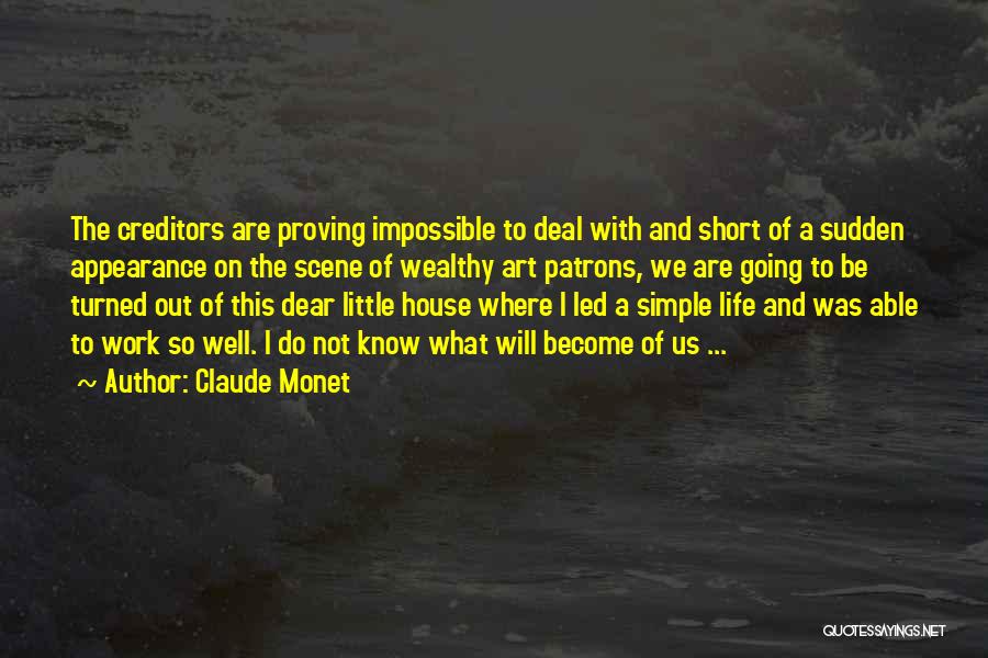 Life Short And Simple Quotes By Claude Monet