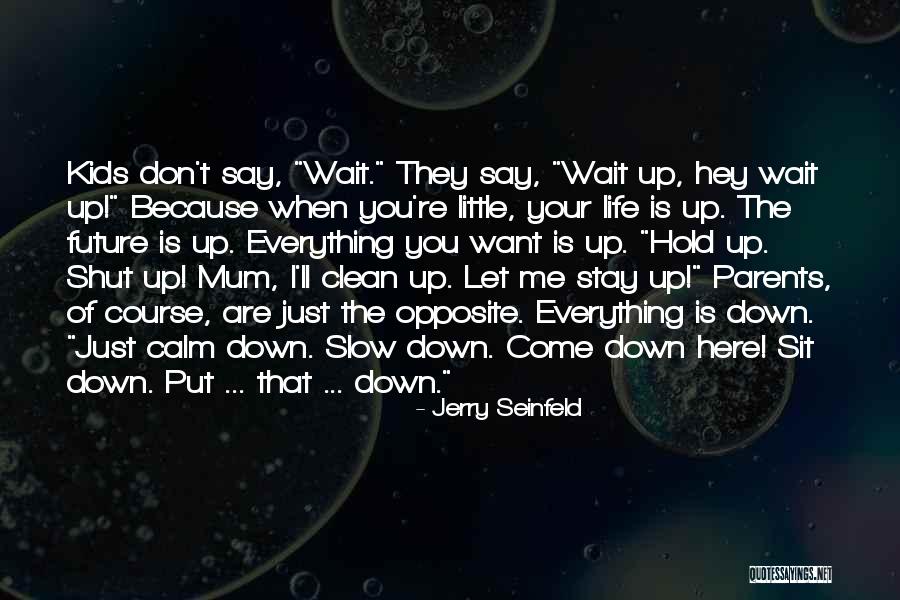 Life Shut Down Quotes By Jerry Seinfeld Life Shut Down Quotes By Jerry Seinfeld