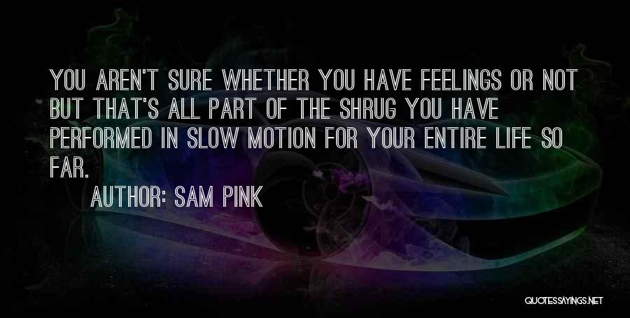 Life Slow Motion Quotes By Sam Pink