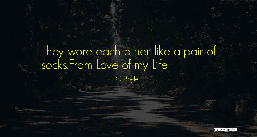 Life Socks Quotes By T.C. Boyle