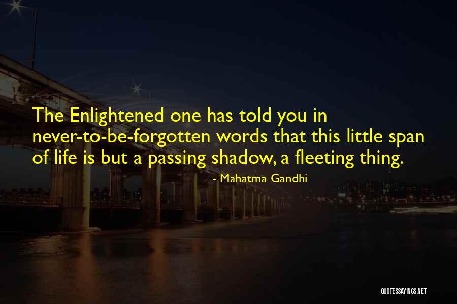 Life Span Quotes By Mahatma Gandhi