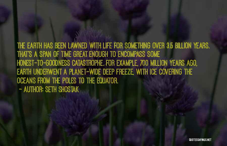 Life Span Quotes By Seth Shostak