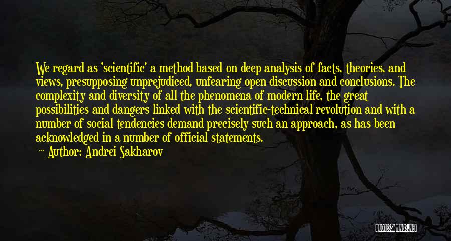 Life Statements Quotes By Andrei Sakharov