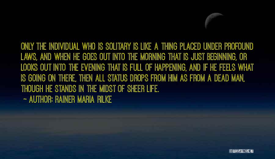 Life Status Quotes By Rainer Maria Rilke