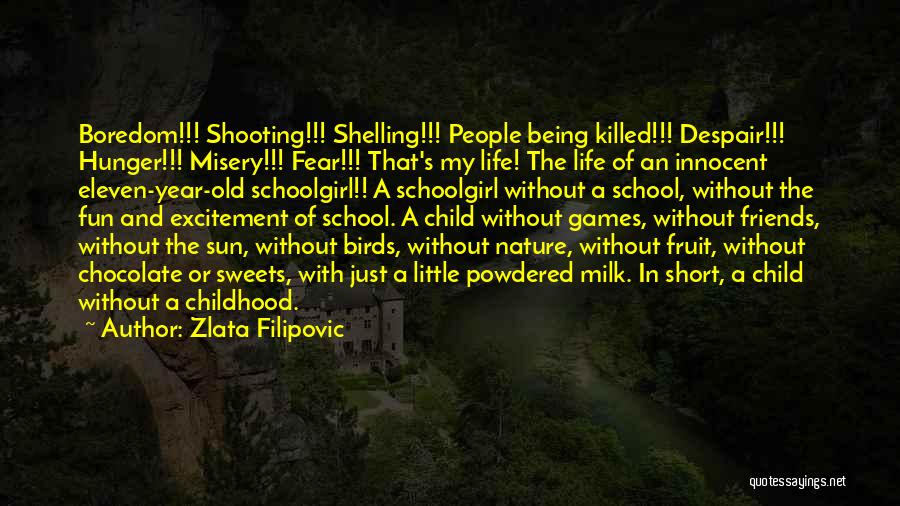 Life Sweet And Short Quotes By Zlata Filipovic