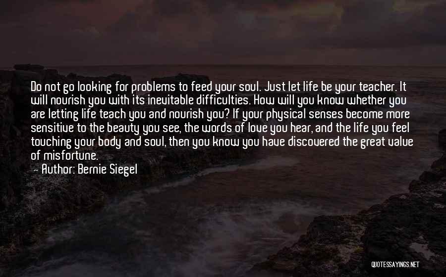 Life Teach You Quotes By Bernie Siegel