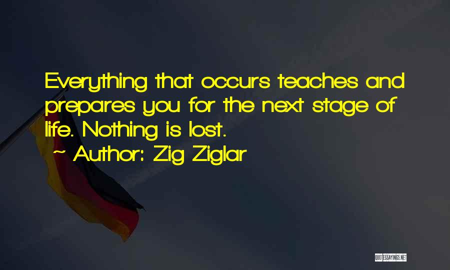 Life Teaches Everything Quotes By Zig Ziglar