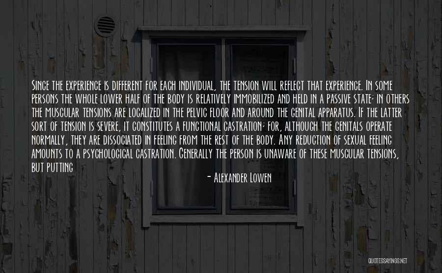 Life Tensions Quotes By Alexander Lowen Life Tensions Quotes By Alexander Lowen