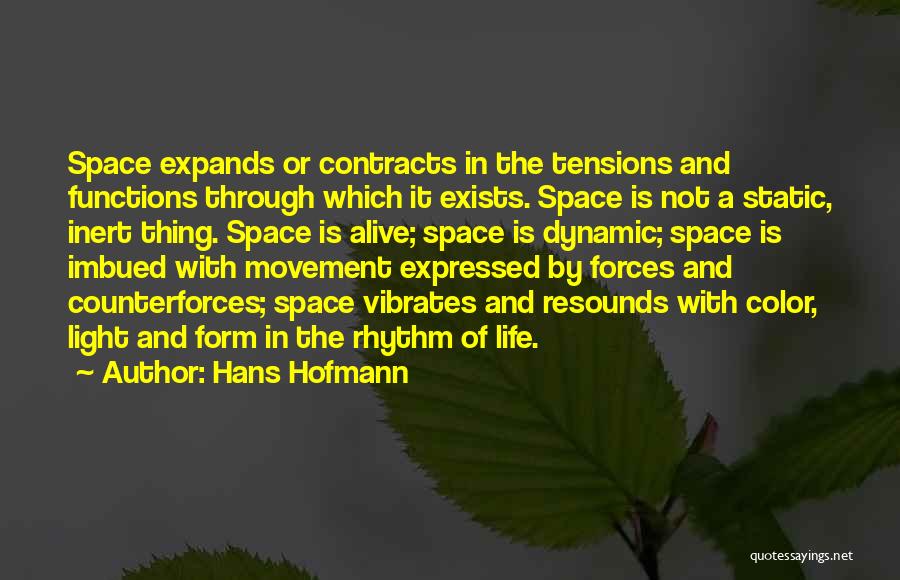 Life Tensions Quotes By Hans Hofmann