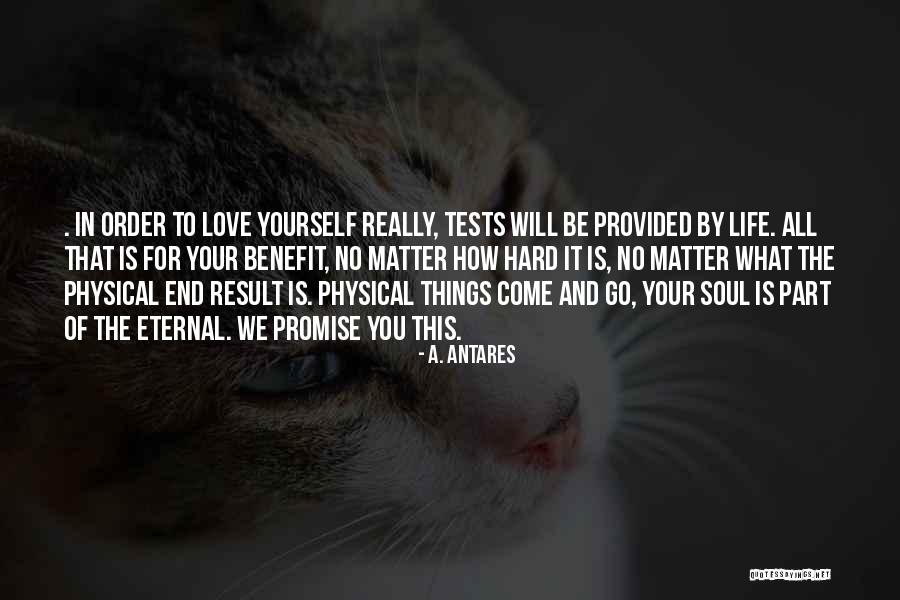 Life Tests Quotes By A. Antares Life Tests Quotes By A. Antares