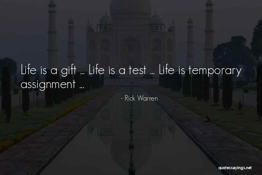 Life Tests Quotes By Rick Warren Life Tests Quotes By Rick Warren