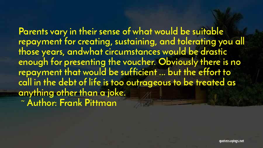 Life Tolerating Quotes By Frank Pittman