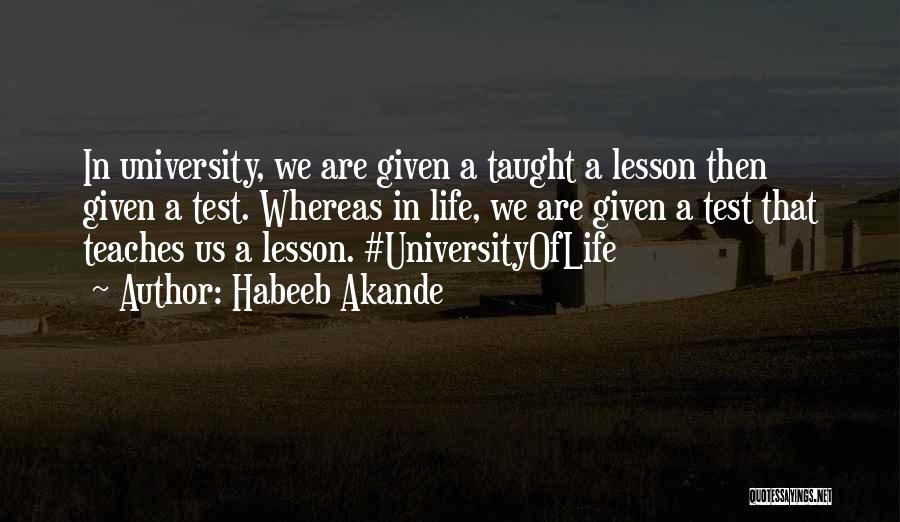 Life Trials Quotes By Habeeb Akande