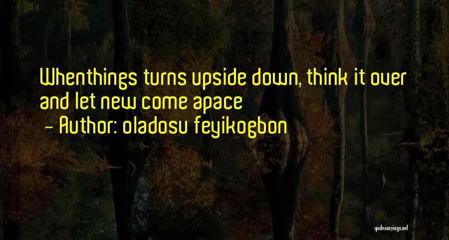 Life Turns Upside Down Quotes By Oladosu Feyikogbon