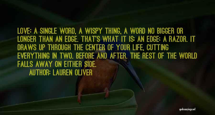 Life Two Word Quotes By Lauren Oliver