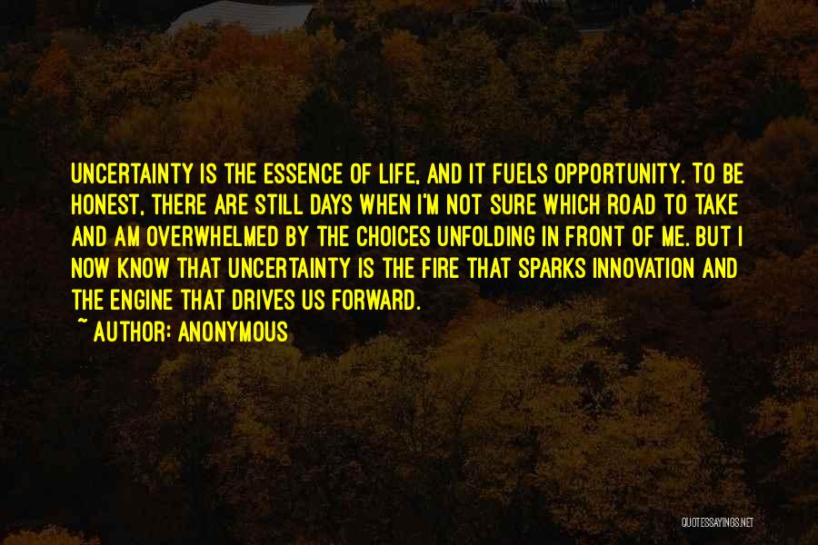 Life Uncertainty Quotes By Anonymous