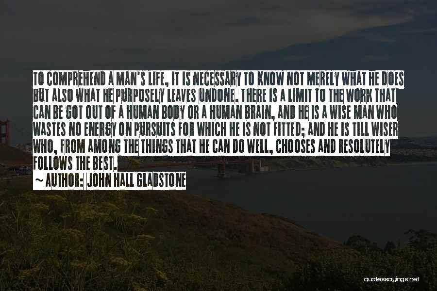 Life Undone Quotes By John Hall Gladstone